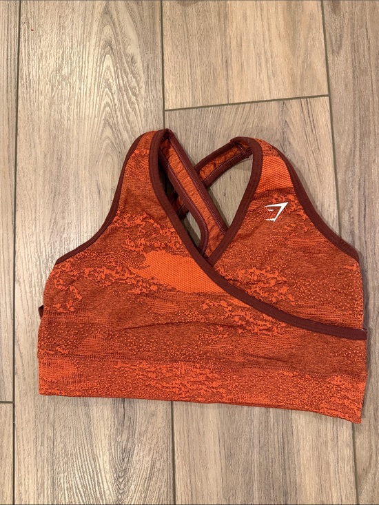 Gymshark Other - Gymshark Adapt Seamless Orange Crossback Sports Bra